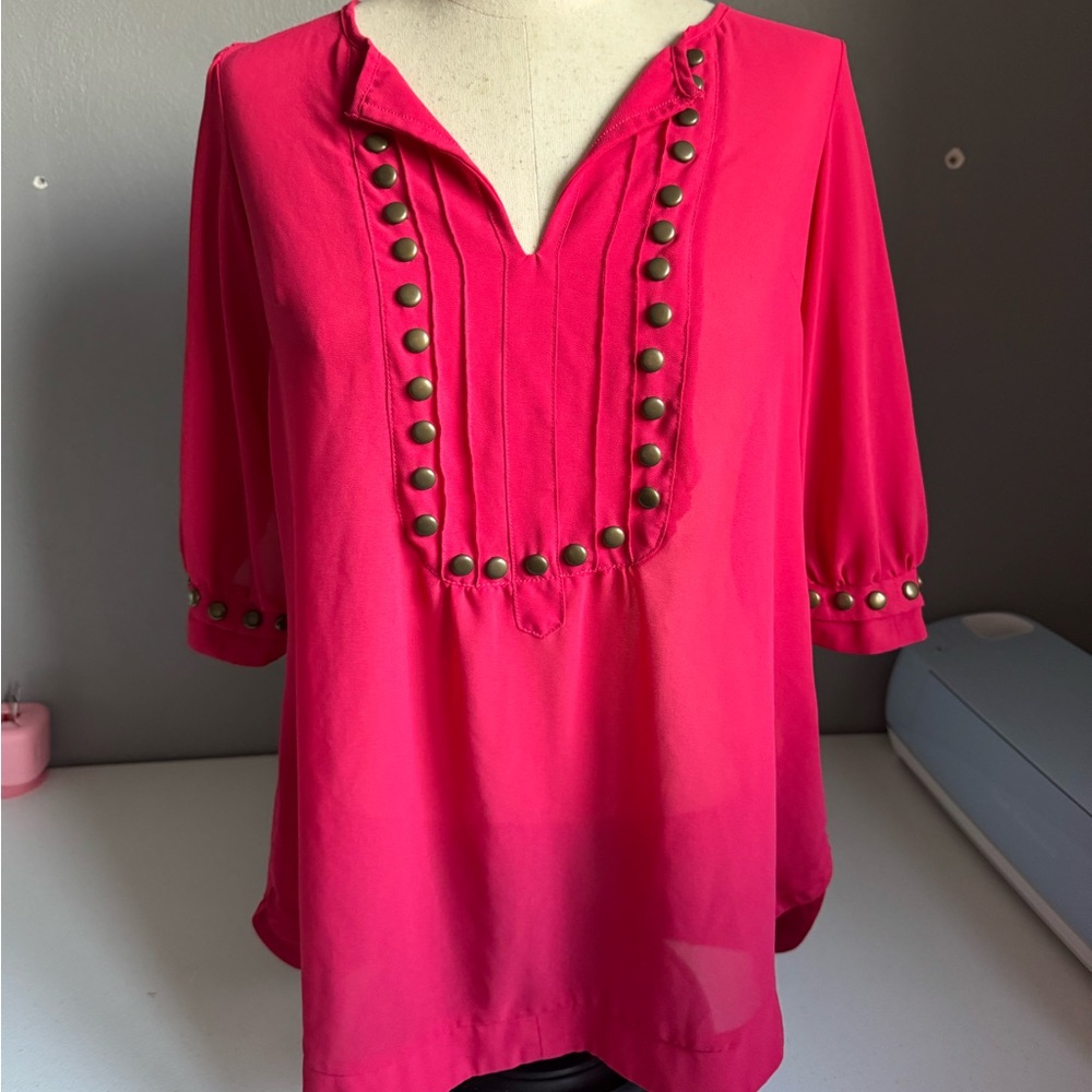 Radiant sheer blouse!